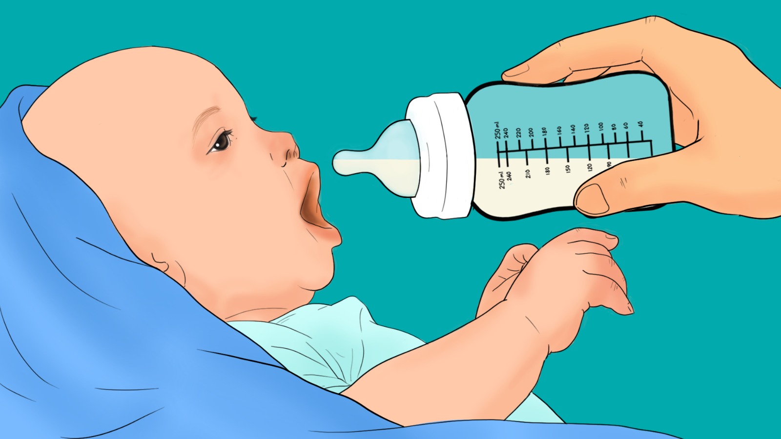 Give baby the bottle